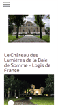 Mobile Screenshot of lechateaudeslumieres.com